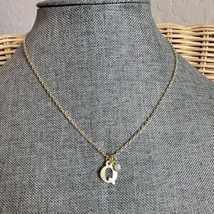 NWT Dainty Gold Letter Q Initial Necklace